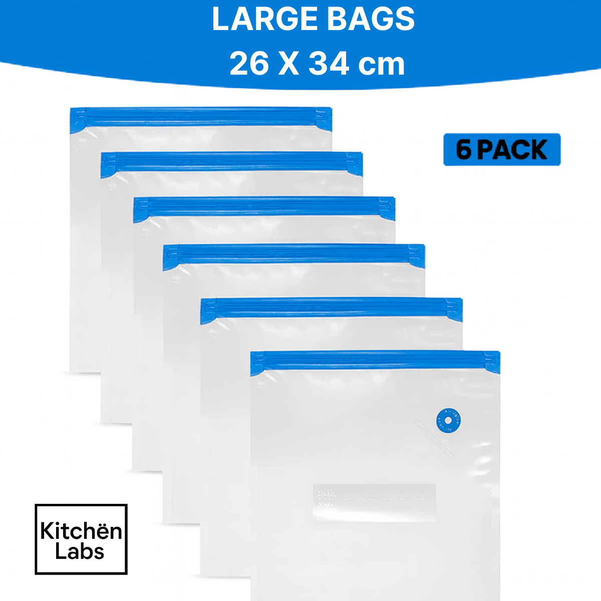 Large SealBags Pack 6-Reusable units